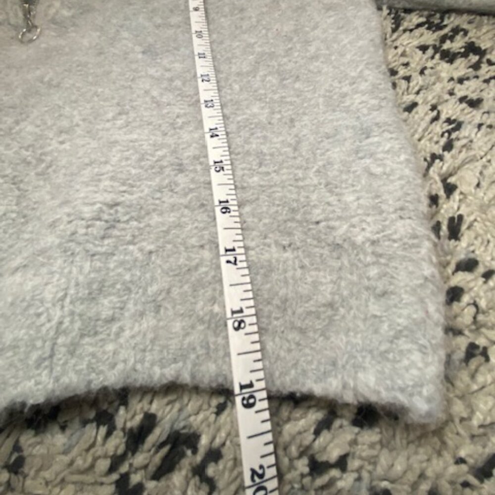 Wilfred Free Gwyneth Alpaca Wool 1/4 Zip Sweater Grey Size S - Picture 9 of 13